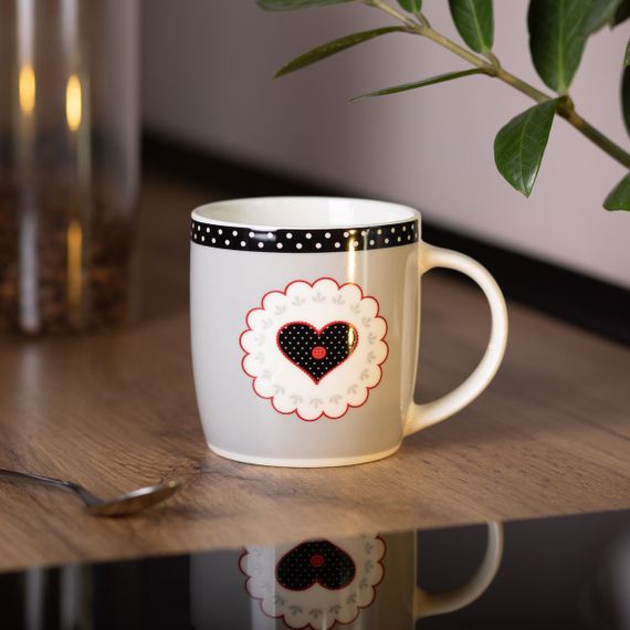 Кружка фарфоровая 400 (мл) для чая и кофе RX-N240147G | Зображення 3