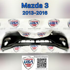 Mazda 3 c 2013-2016 бампер передний, BHN150031ABB