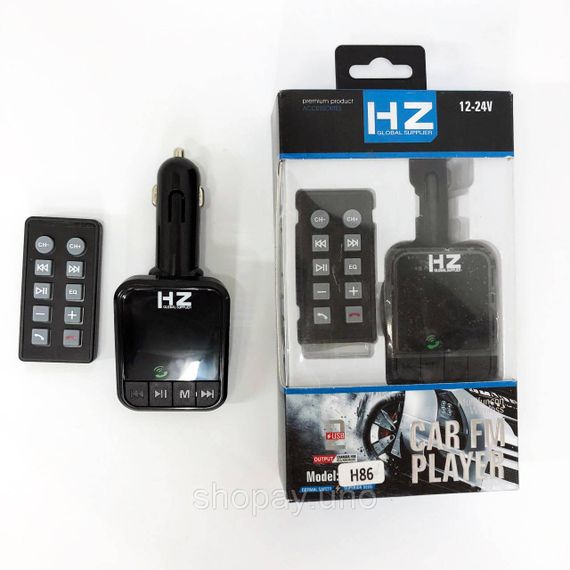 Usb модулятор автомобильный H86BT, Устройство для музыки в авто, Фм трансмиттер bluetooth ER-11 | Зображення 7