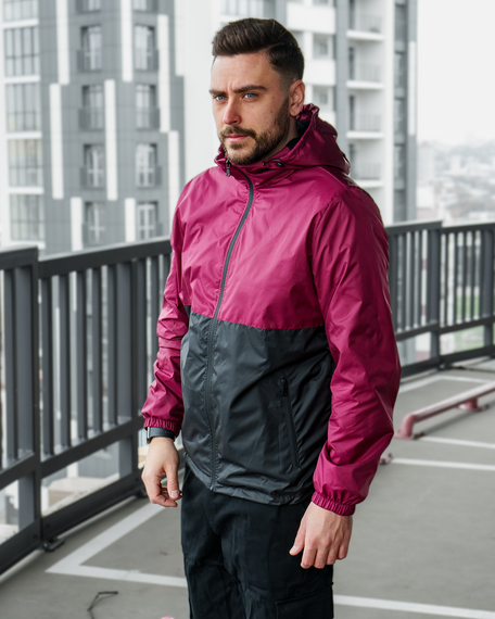 Вітровка Фентезі бордово-чорний S XL | Зображення 5