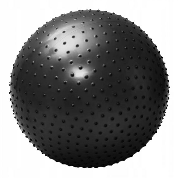М'яч для фітнесу (фітбол) 4FIZJO 65 см масажний Anti-Burst 4FJ0618 Black (P-5905973400237) | Зображення 5