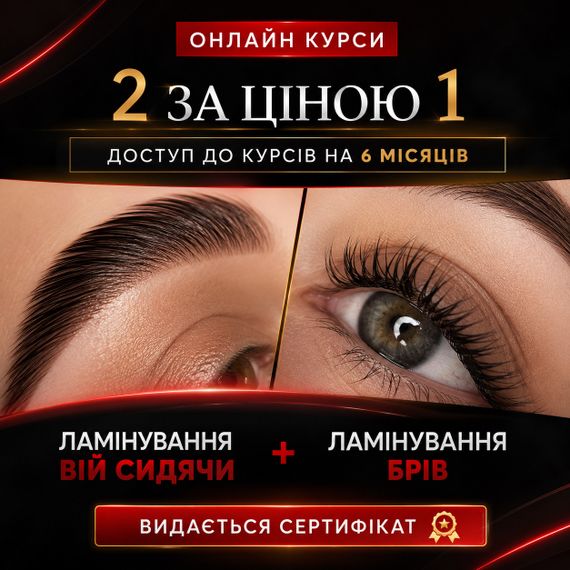 Онлайн курс по бровям и ресницам "Ламинирование бровей и ресниц"