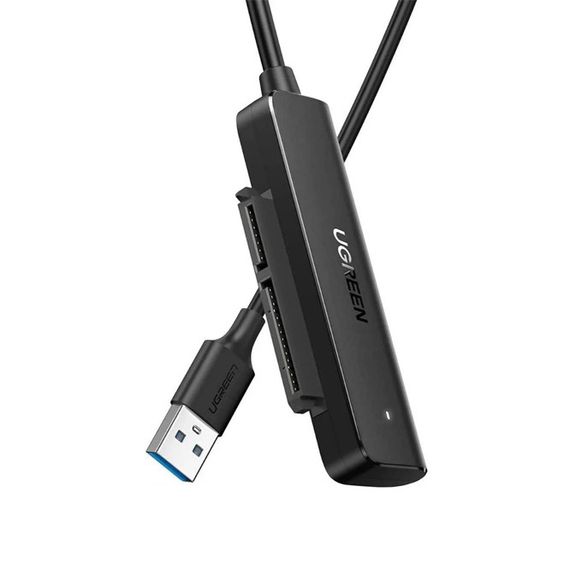 Кабель адаптер Ugreen CM321 SATA-USB 3.0 для підключення HDD/SSD 2.5" дисків - Black | Зображення 1