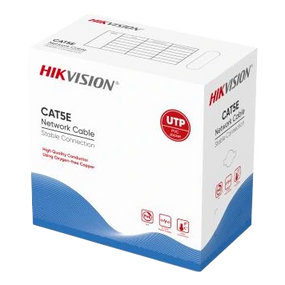 Кабель вита пара Hikvision (для внутрішньої прокладки) 24AWG UTP CAT 5E DS-1LN5E-S