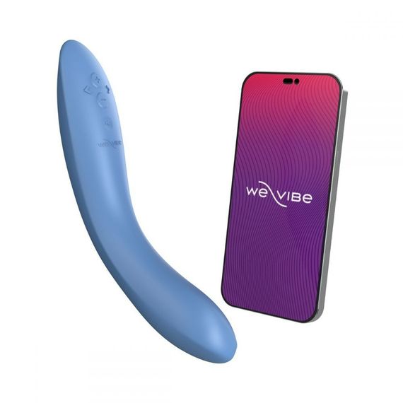Вібратор для точки G Rave 2 We-Vibe, силіконовий, синій, 19.3 х 3 см Sex Aura | Зображення 1