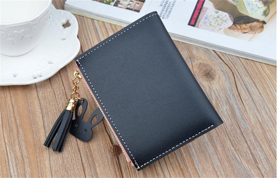 Женский кошелек Zoukane  12*9*1.8cm Черный (sv0172bl) | Зображення 1