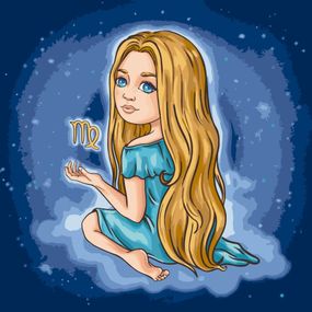 Картина по номерам "Знаки зодиака. Дева" 10092-AC 40х40 см
