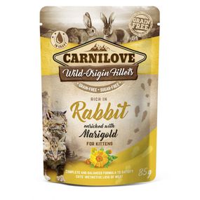 Корм Carnilove Rich In Rabbit with Marigold з кроликом для кошенят 85 гр