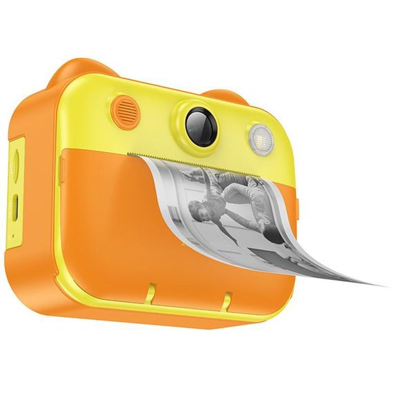 Дитяча фотокамера з моментальним друком Hoco DV204 Dual-camera Yellow | Зображення 5