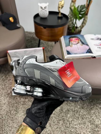 Кроссовки Supreme Shox Ride 2 SP Grey White Black (топ качество) 39 24 см | Зображення 5