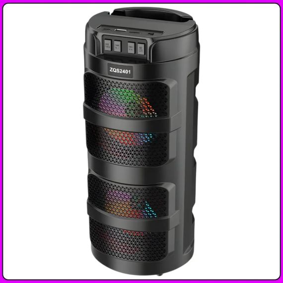 Портативна Bluetooth колонка 2х4" з RGB-підсвіткою і підтримкою TWS ZQS2401 10W | Зображення 3