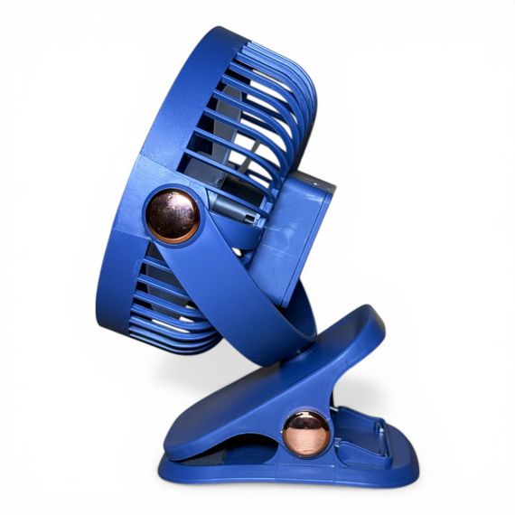 Вентилятор K1-150 акумуляторний з LED підсвічуванням та прищіпкою - Dark Blue | Зображення 2