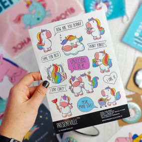 Набор наклеек Unicorn is real (STR_19A016)