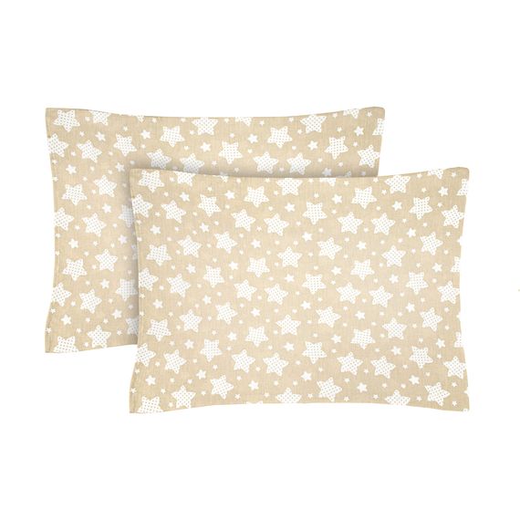 Набір наволочок Home Line 64749 Україна 50x70  Бавовна Бежевий, Рожевий