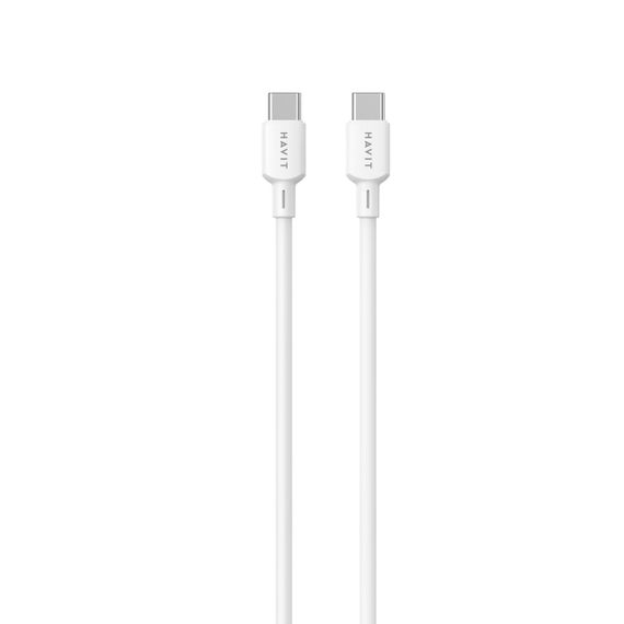 Кабель USB-C - USB-C HAVIT CBX310 PD60W 3A 2м White