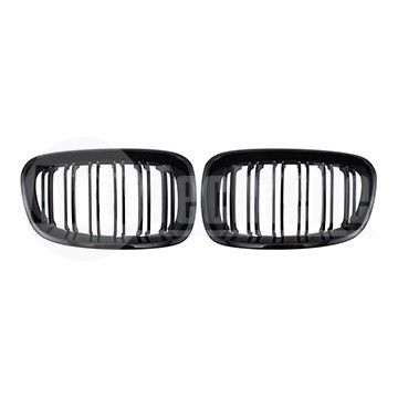 Решетки радиатора компл. BMW 1 F20/F21 10-15 (глянц. чёрн. двойная), AutoTechteile, 708 5111, 706 5122