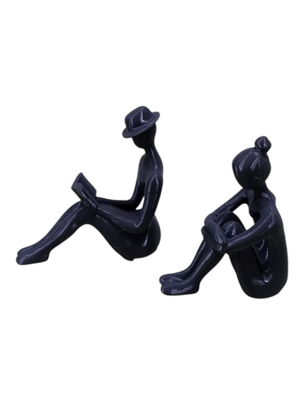 Декоративні фігурки дівчата з книгою чорний Мега Подарунок (214038) | Зображення 3