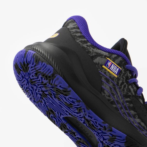 Баскетбольні кросівки Fast 900 дитячі низькі NBA Lakers чорні - EU38 UA37,5 | Зображення 7