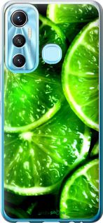 Чохол на Infinix Hot 11 Зелені часточки лимона "852u-2762-2448"