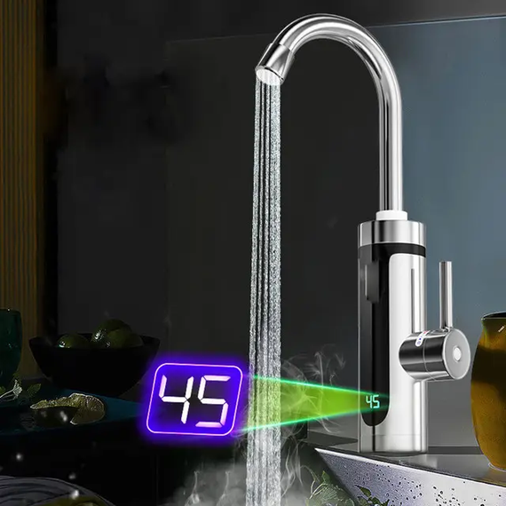 Проточний електричний водонагрівач RX-011-1 Instant Electric Heating Water Faucet кран з екраном