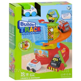Детский игровой гараж-автотрек 099-1(White) машинка 7,5 см, 10 деталей