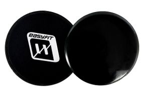 Диски для глайдингу EasyFit чорні (пара) (EF-1425-BK)