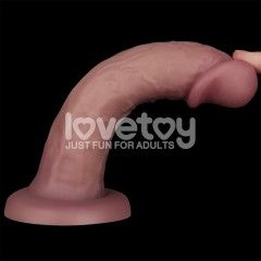Реалістичний вібратор - Vibrating Dual Density Power Cock 8'' Sex Aura | Зображення 3