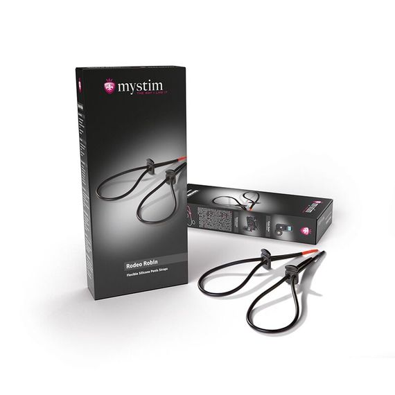 Утяжка для пеніса Mystim Rodeo Robin, пара силіконових струмопровідних ласо | Зображення 2