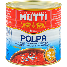 Томати Mutti Polpa тонко нарізані пастеризовані 2500г