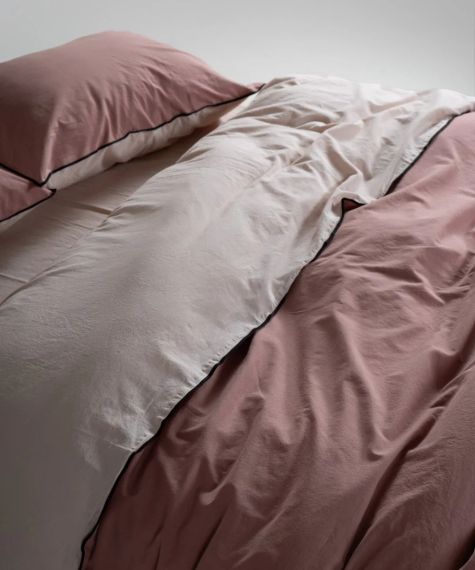 Постельное белье Limasso Stonewashed Essualte 200 х 220 см Pristine - Old Rose | Зображення 4