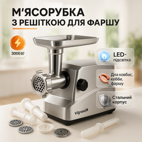 Электромясорубки с металлическими шестернями, Мясорубки надежные, Мясорубка для помидоров LK-17