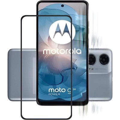 Стекло защитное BeCover Motorola Moto G24/G24 Power Black (710716) | Зображення 1