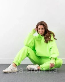 Спортивний костюм для жінок колір салатовий розмір XXL FI_009046