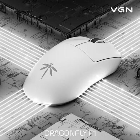 Бездротова миша VGN Dragonfly F1 PRO Max PAW3395 Біла | Зображення 1