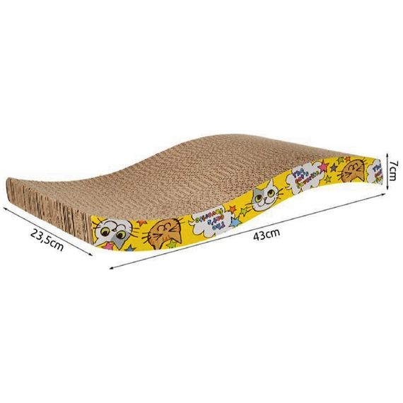 Дряпка (кігтеточка) Purlov 23,5х43х7 см гофрокартон (5902802921567) | Зображення 5