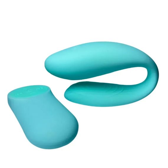 Вібратор для пар Passion Play з пультом, 18 режимів вібрації, бірюзовий sexstyle | Зображення 1