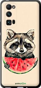 Чохол на Huawei Honor 30 Pro Єнотик з кавуном "4605b-1920-2448"