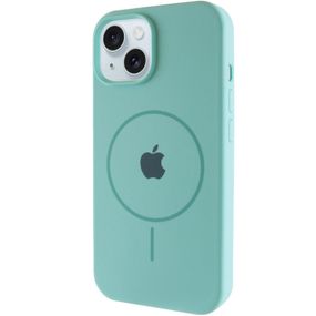 Чохол Silicone Case Full Protective (AA) with MagSafe для Apple iPhone 15 Plus (6.7") Бірюзовий / Marine Green