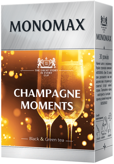 Бленд черного и зеленого чая Мономах Champagne Moment 80 г