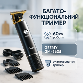 Перукарська машинка акумуляторна професійна, Хороші машинки для стрижки волосся для дому GC-14