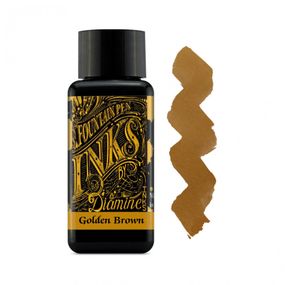 Чернила для перьевых ручек Diamine Ink 30мл, Golden Brown (коричневый)