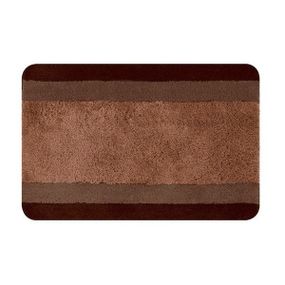 Коврик для ванной Spirella Balance 60х90 см, коричневый, мягкий, антискользящий (10.14456)