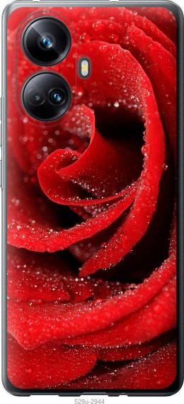 Чехол на Realme 10 Pro Plus Красная роза "529u-2944-17620"