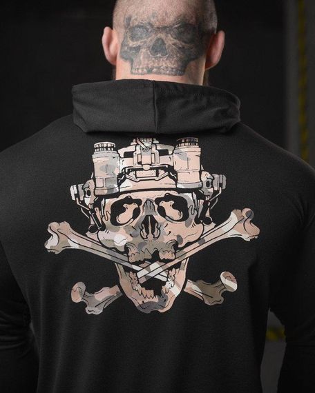 Худі maklin череп black НП4954 | Зображення 1