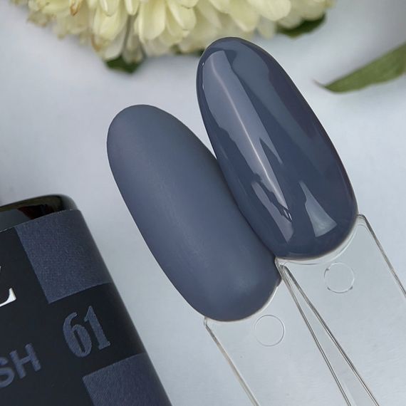 Гель-лак Crooz 61 (элегантный темно-серый) 8мл | Зображення 1