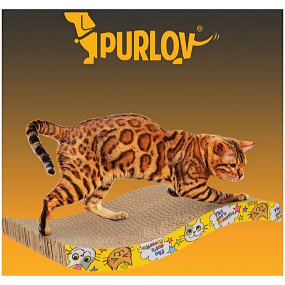 Дряпка (кігтеточка) Purlov 23,5х43х7 см гофрокартон (5902802921567) | Зображення 3