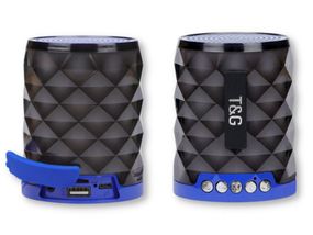Колонка портативная T&amp;G TG155 10Вт  USB, AUX, FM, Bluetooth синяя (ЦУ-00034843)