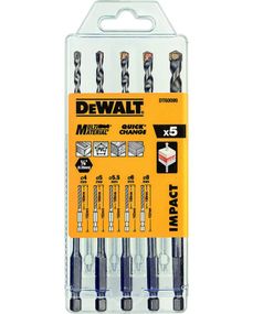 Набір свердел універсальних DeWalt MULTI MATERIAL IMPACT (DT60099)