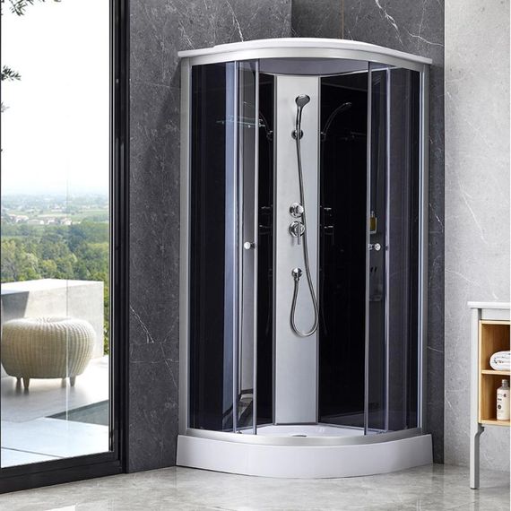 Душовий бокс Lidz Tani SB90x90.SAT.LOW.GR, скло тоноване 4 мм | Зображення 9