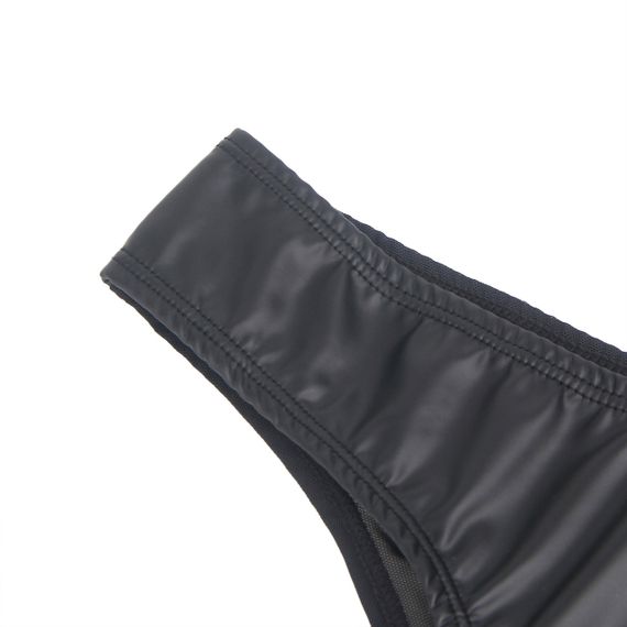 Труси на блискавці Star Night з екошкіри, чорні, M sexstyle | Зображення 9